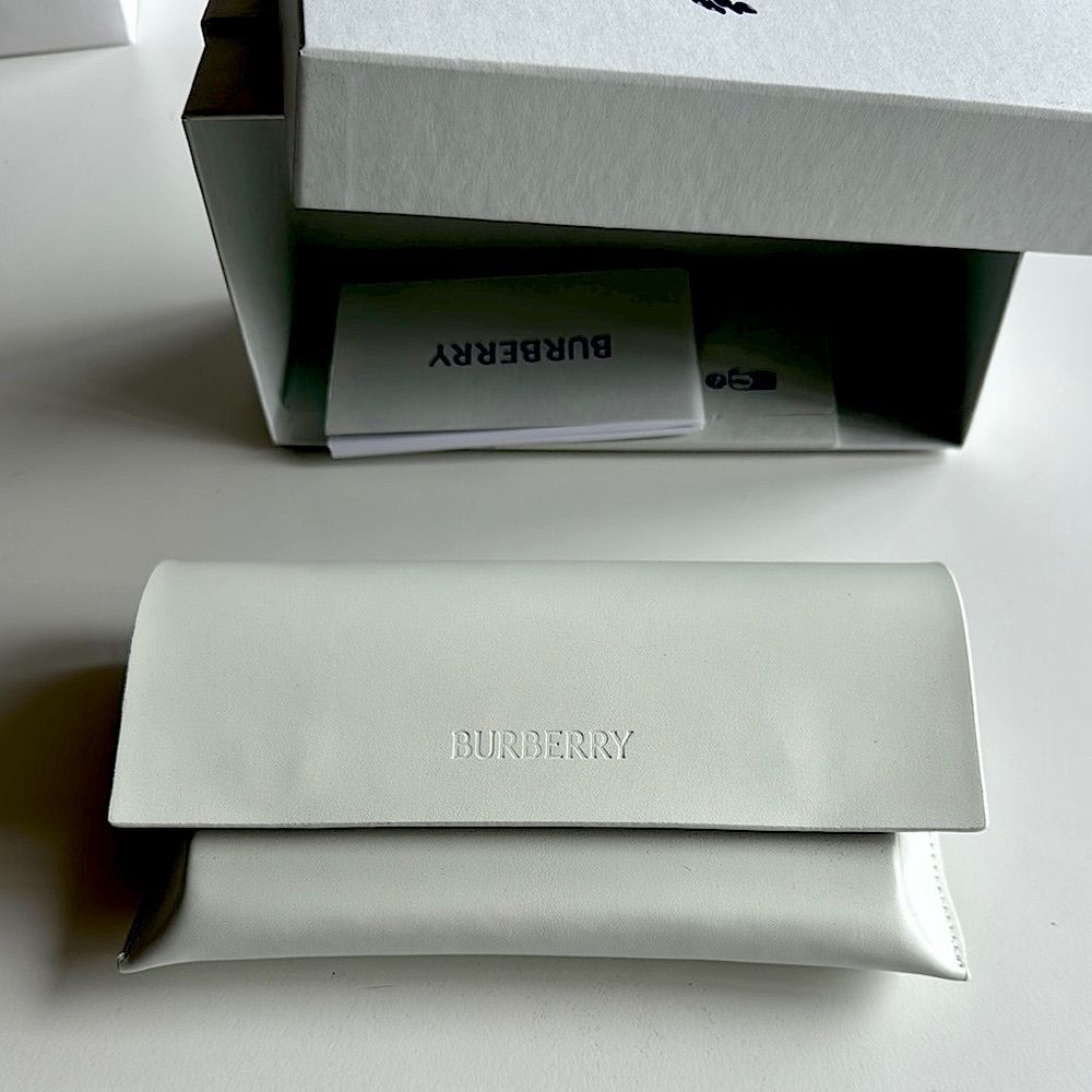 Burberry Ivory Leather Pouch